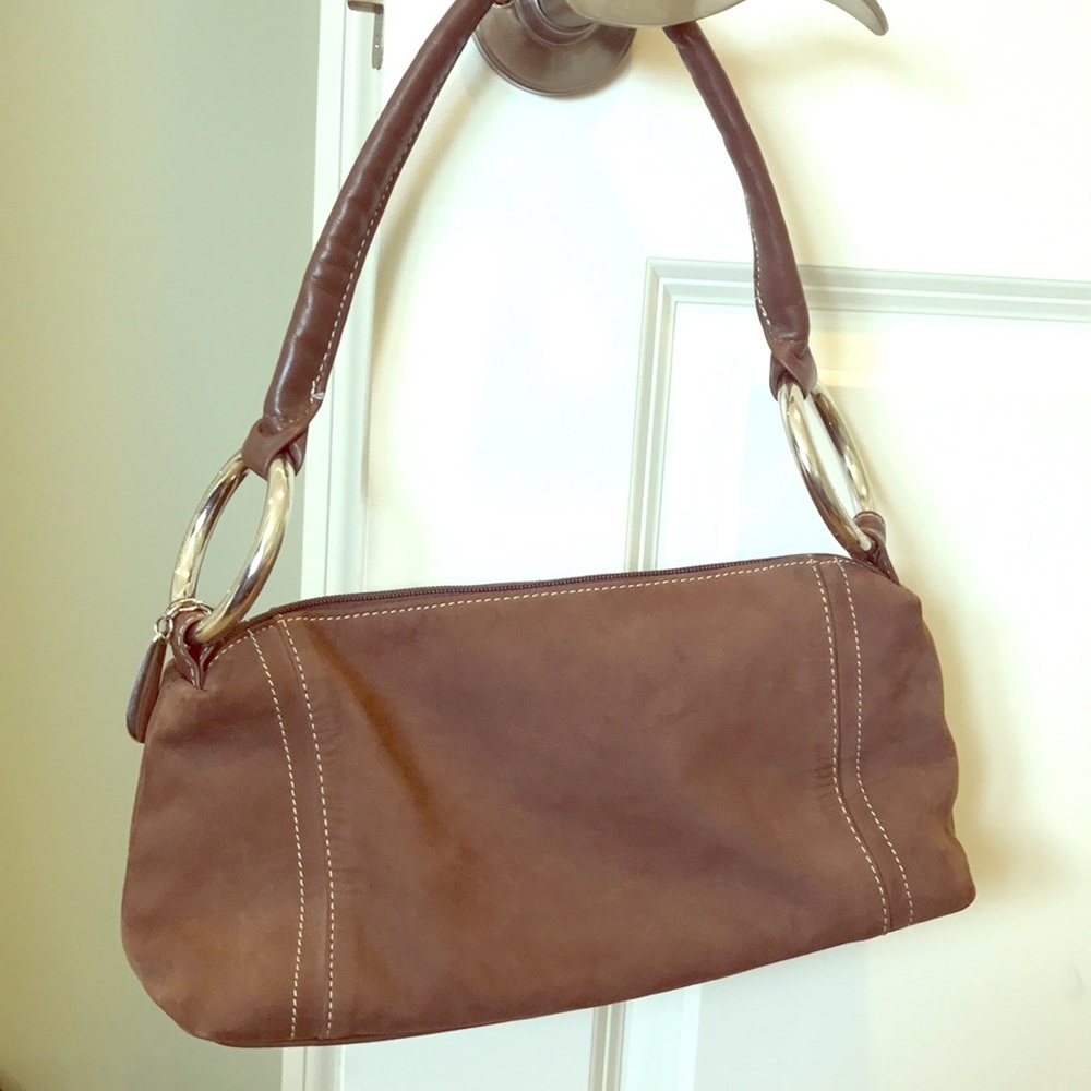 Brown evening bag